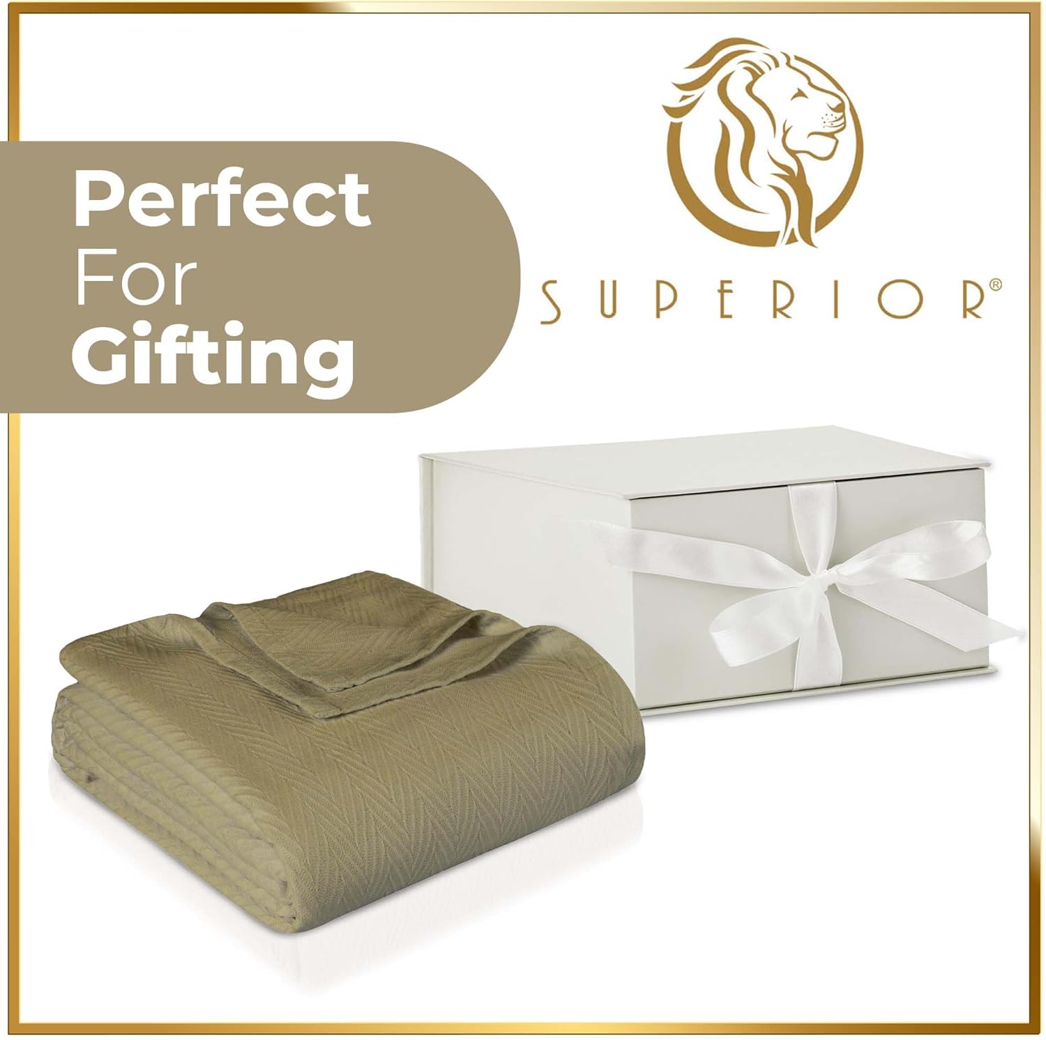 SUPERIOR Manta de gran tamaño 100% algodón, manta tejida para sofá, cama, ropa de cama, casa de campo, artículos esenciales para el hogar, mantas