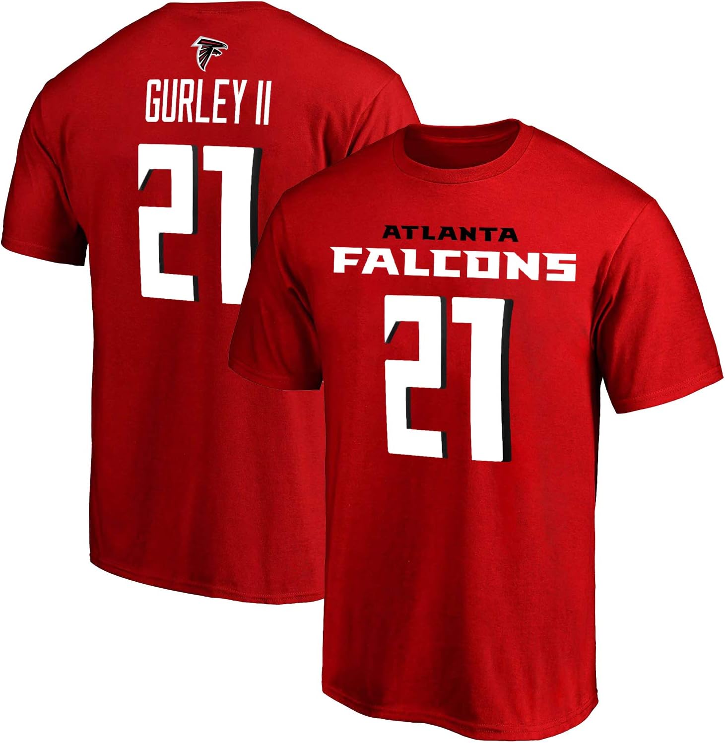 NFL Youth 8-20 – Camiseta de poliéster con el color del equipo, con nombre y número del jugador, 8, Todd Gurley Atlanta Falcons Red Home
