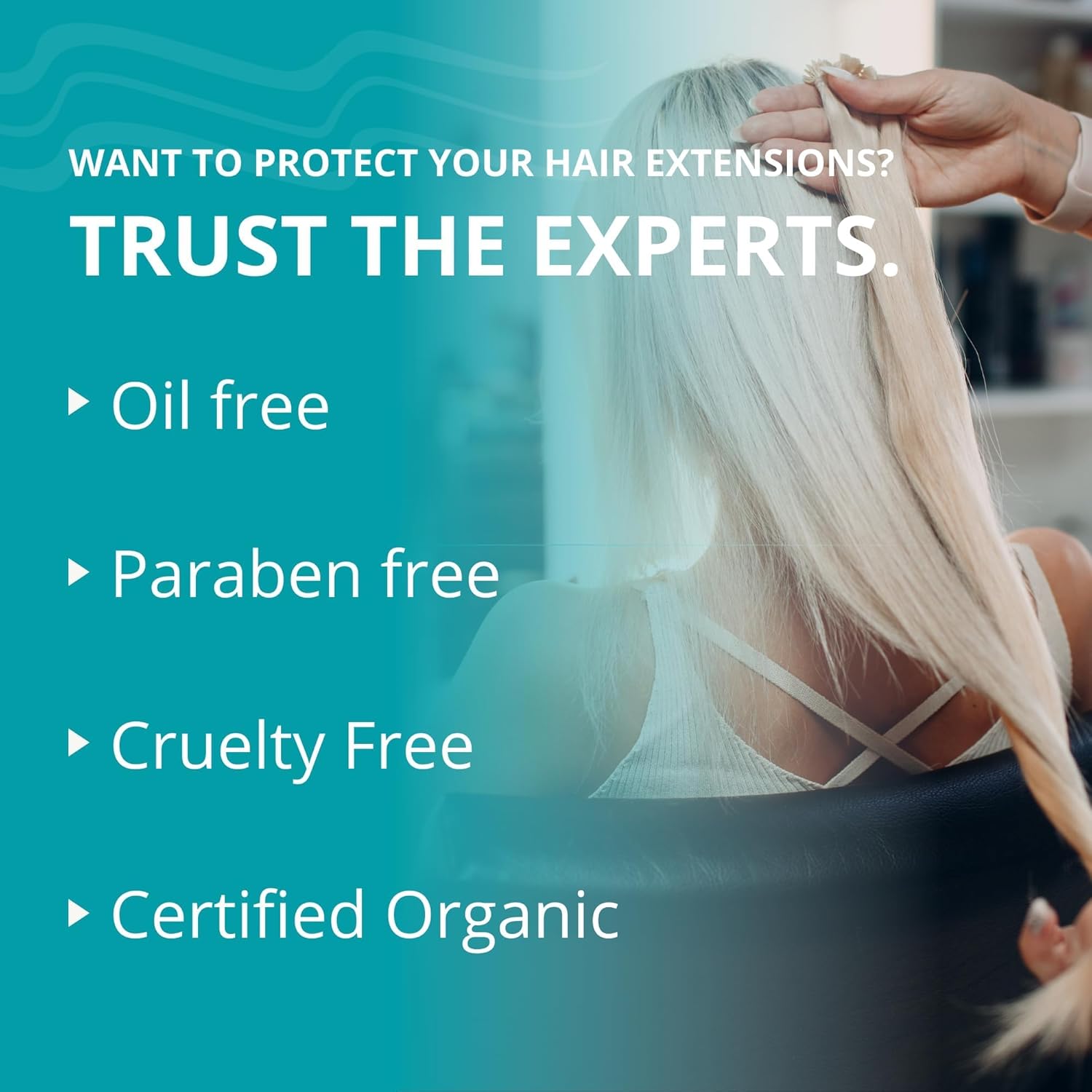 Acondicionador para el cuidado del cabello con extensión de sirena, sin aceite, suave, hidratante, producto de hyrdrating de grado de salón seguro