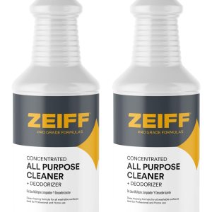 Zeiff Limpiador y desodorante multiusos de grado profesional, fórmula de limpieza profunda y eliminación de olores para superficies profesionales y Zeiff Limpiador y desodorante multiusos de grado profesional, fórmula de limpieza profunda y eliminación de olores para superficies profesionales y