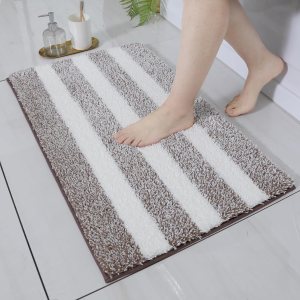 WAMRLY – Alfombras de baño súper absorbentes, extra gruesas, peludas de felpa para baño, antideslizantes, lavables a máquina para baño (color WAMRLY – Alfombras de baño súper absorbentes, extra gruesas, peludas de felpa para baño, antideslizantes, lavables a máquina para baño (color