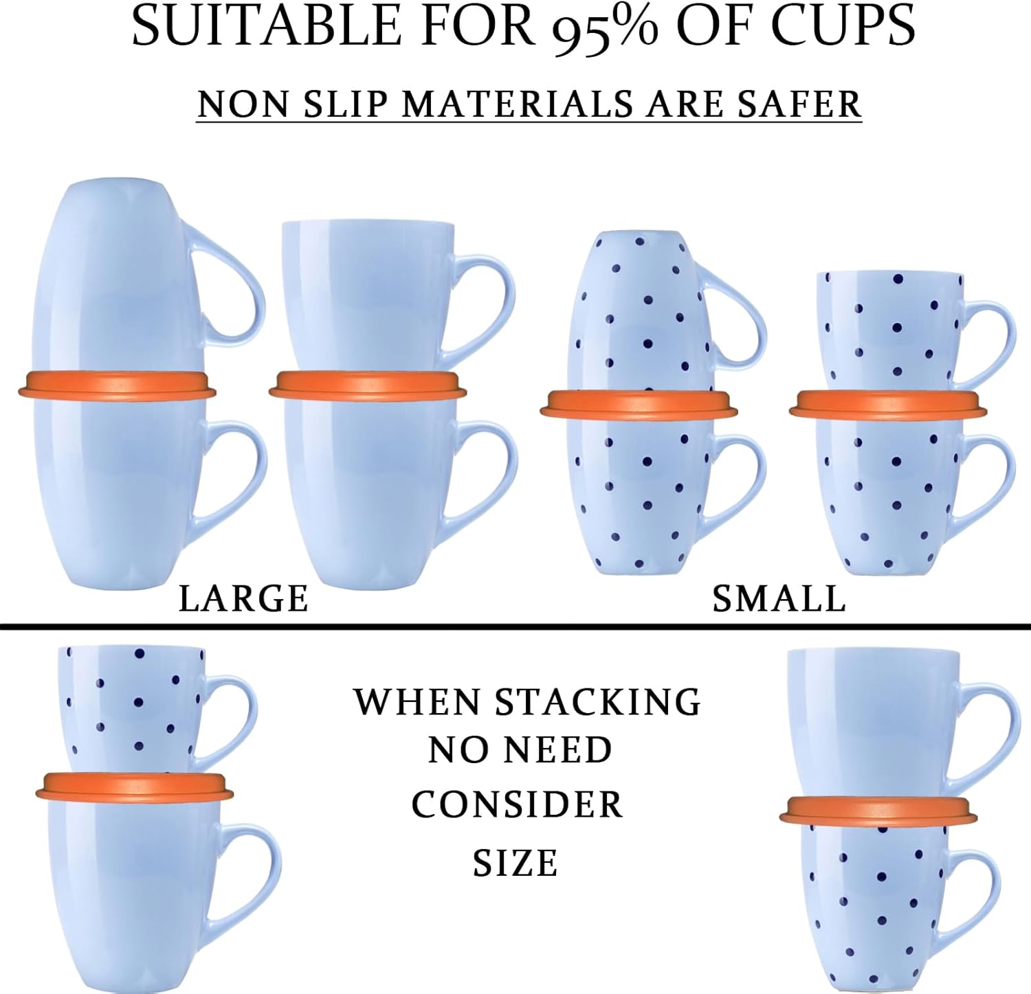 Organizador de estantes para armario de cocina y despensa, solución de almacenamiento expandible y apilable para tazas de té y tazas de café, ahorra
