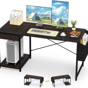Escritorio para computadora con cajón de 55 pulgadas para oficina en casa con almacenamiento, mesa de escritorio simple y moderna para trabajo, para Escritorio para computadora con cajón de 55 pulgadas para oficina en casa con almacenamiento, mesa de escritorio simple y moderna para trabajo, para