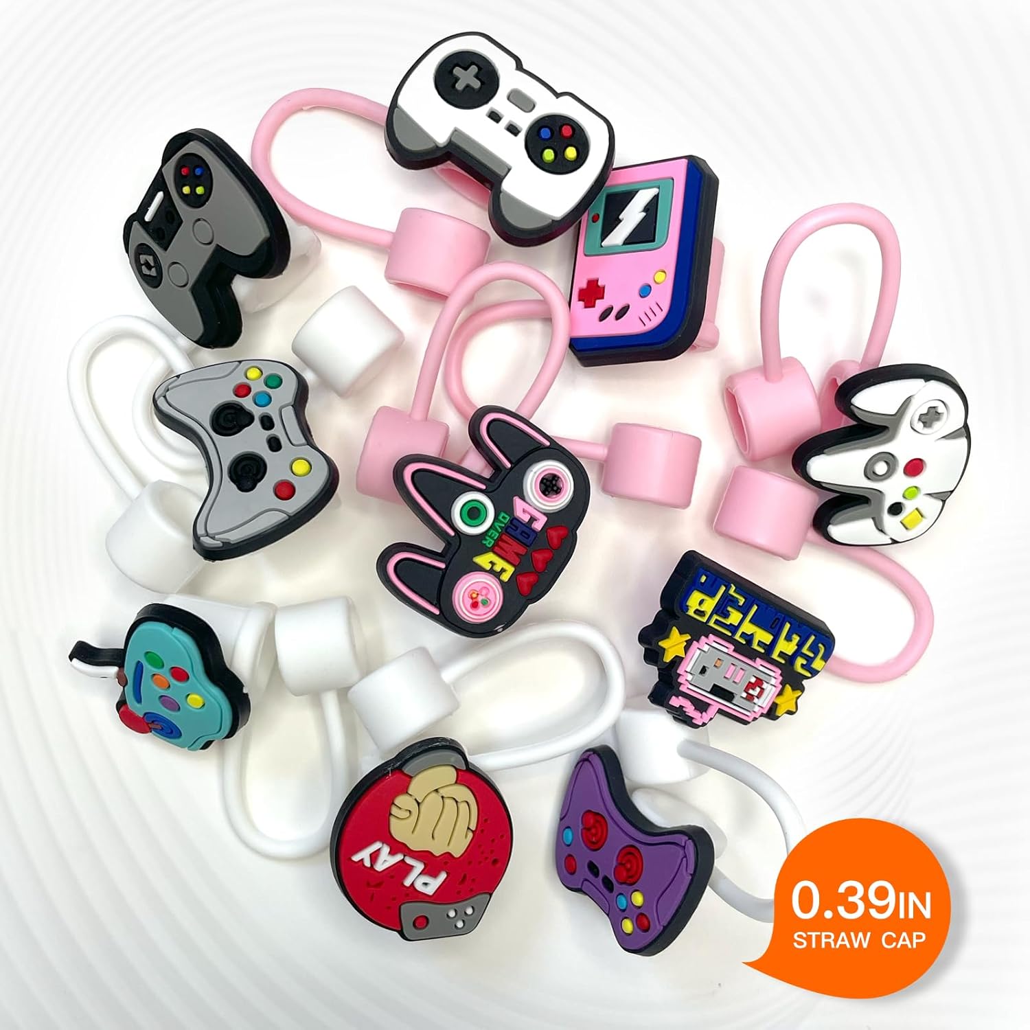 10 vasos con popote de juego para vaso Stanley, 0.394 in, protector reutilizable, puntas de popote para accesorios de taza (10 unidades, juego de