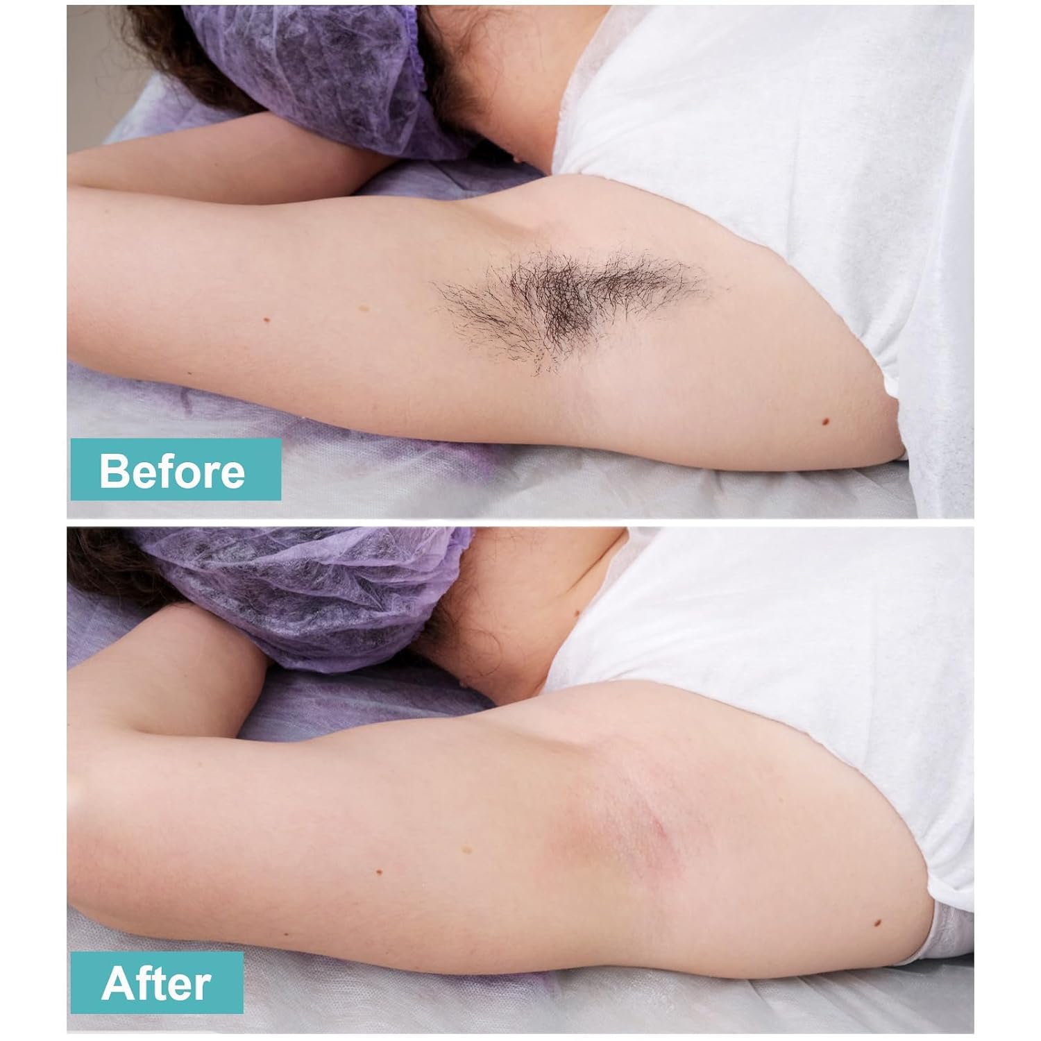 300 tiras de cera, tiras de cera no tejidas para cera de azúcar y cera suave, papel de cera depilatorio agradable al tacto para cejas, cara, bikini,