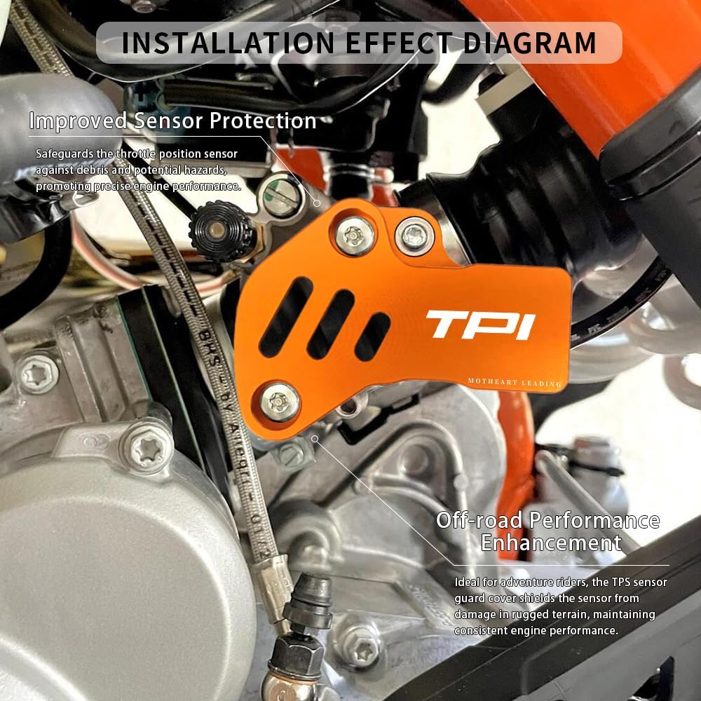 Protector de sensor TPS de motocicleta para K.TM 250 300 XC-W TPi 300 XC-W TPi seis días EXC 150 250 300 TPi EXC 250 300 TPi seis días XCW 150 TPi