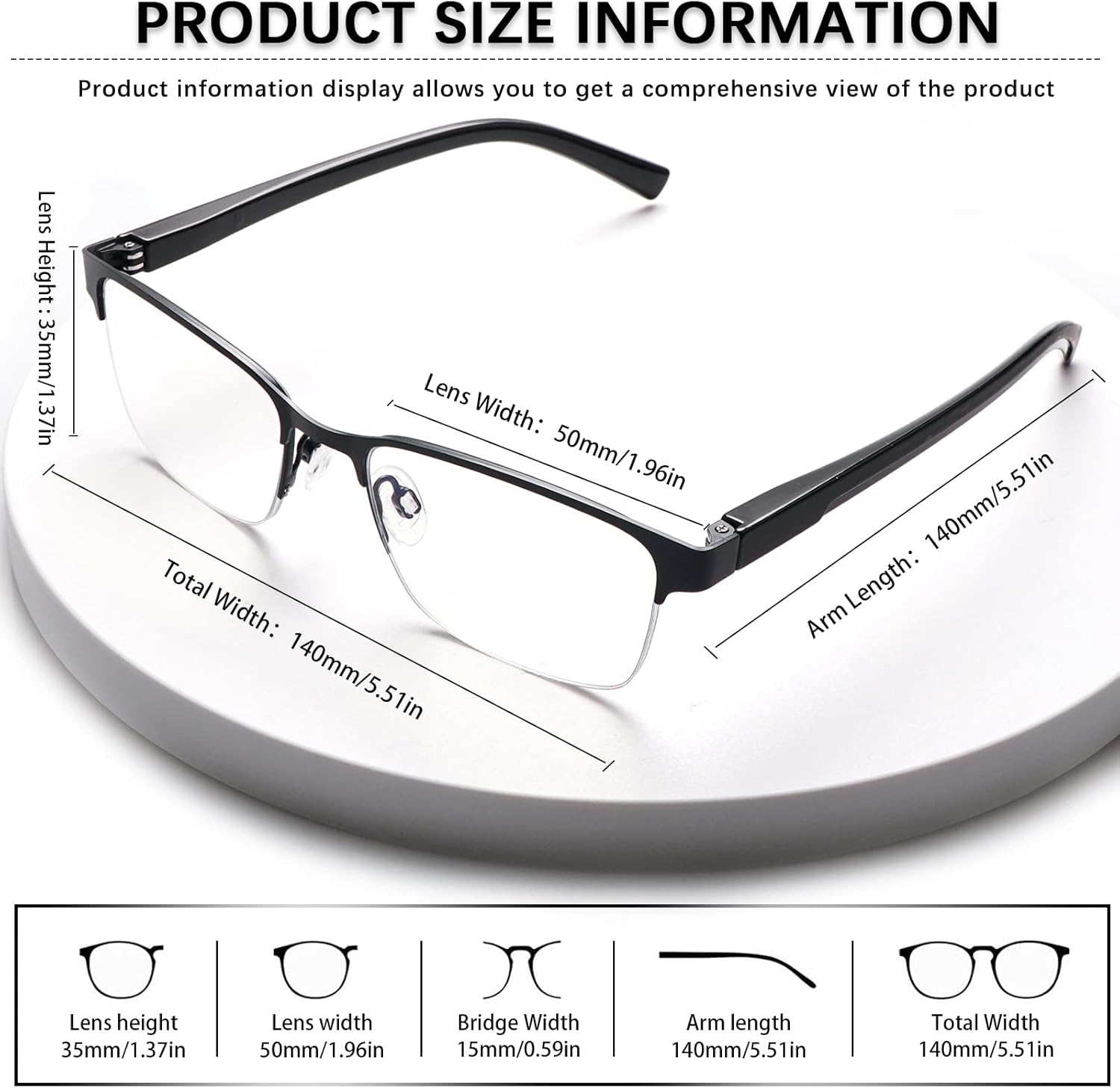 MAEOWN Gafas de lectura multifocales progresivas para hombre, bloqueo de luz azul, bisagra de resorte, lentes para computadora, marco de medio metal