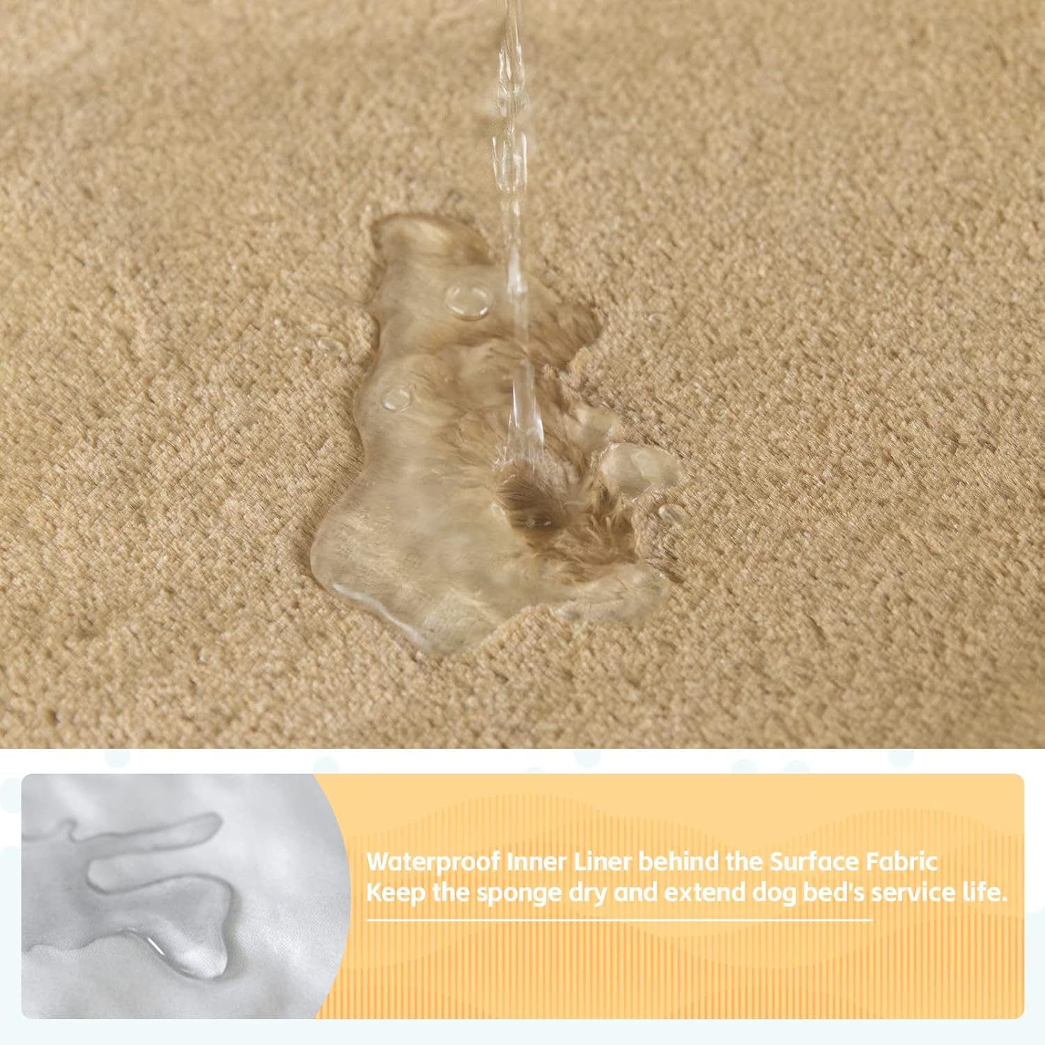 Cama grande para perros, camas para perros grandes, cama grande lavable con funda extraíble lavable, cama para perros al aire libre, cama lavable