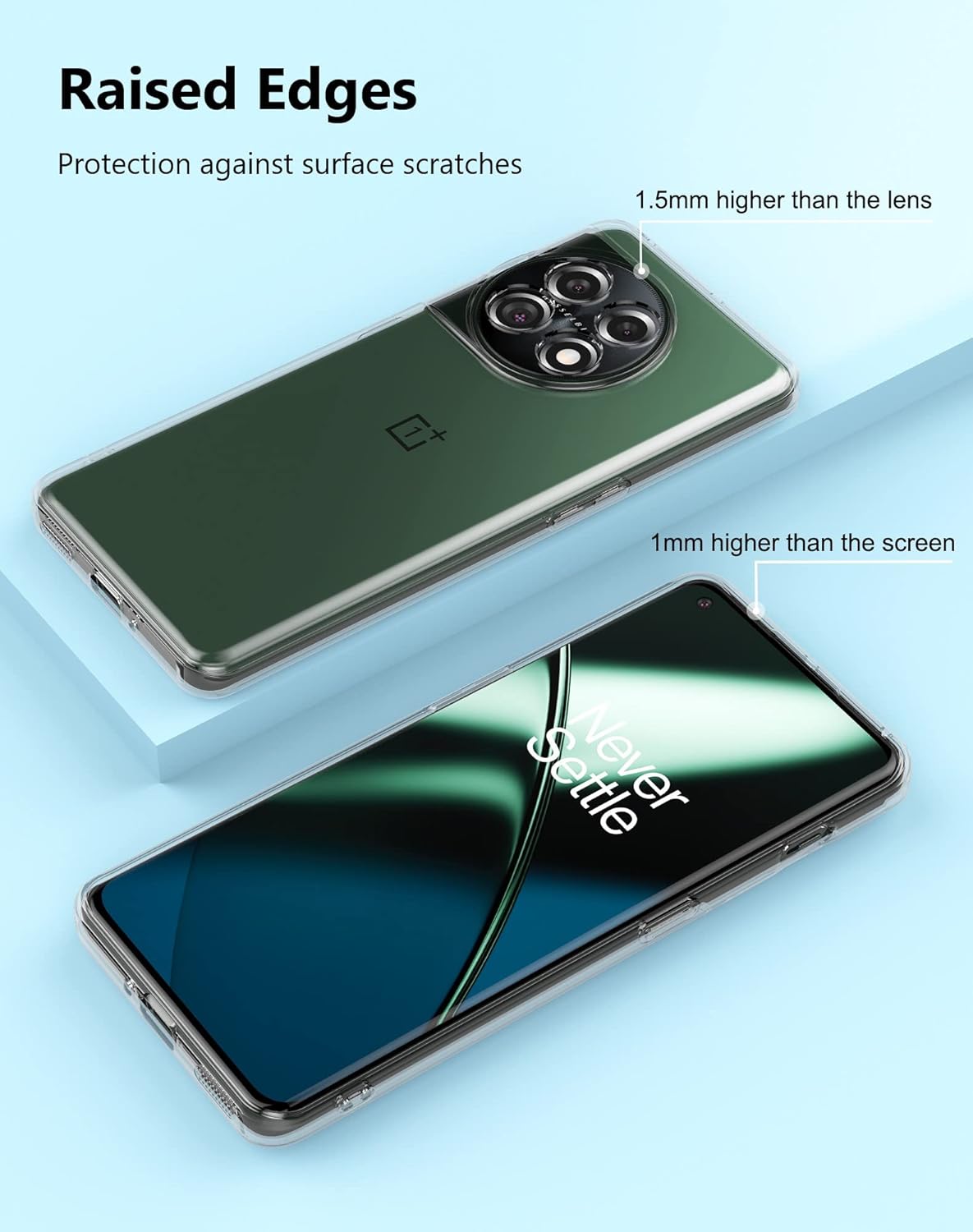 Caso para OnePlus 11 5G, Cubierta Clara Delgada Con Protección De La Cámara Funda Delgada A Prueba De Golpes Flexible TPU Para OnePlus 11 –