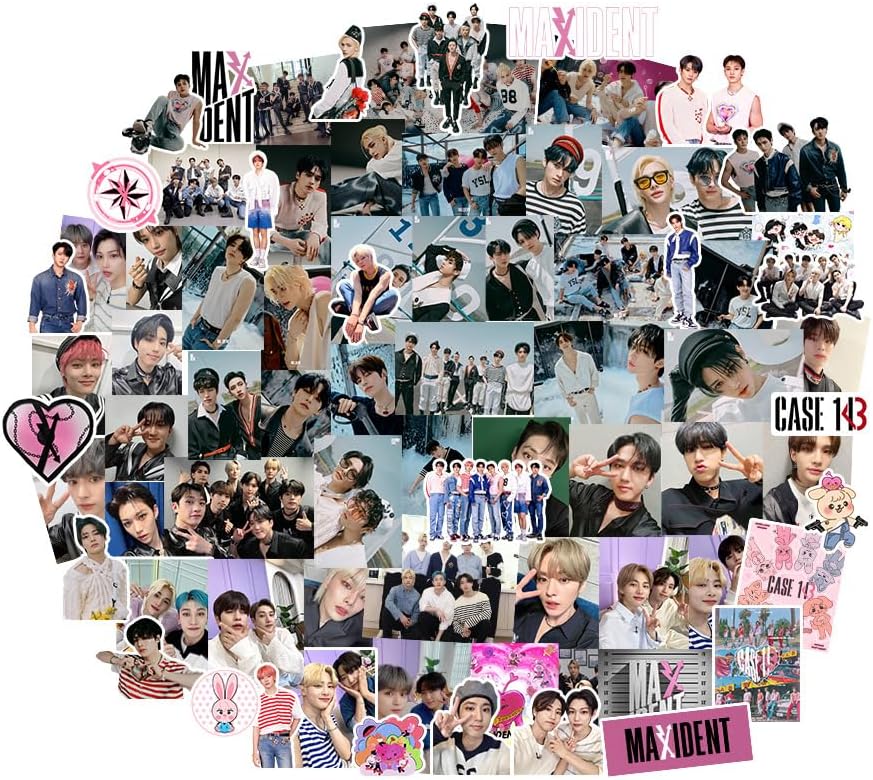 Stray Kids Merch Stickers Straykids – Adhesivo para portátil de 5 estrellas, diseño Maxident Go Live (maxidente)