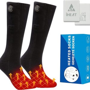 Calcetines calefactables, calcetines térmicos para hombres y mujeres, calcetines eléctricos recargables mejorados con 5000 mAh, calentadores Calcetines calefactables, calcetines térmicos para hombres y mujeres, calcetines eléctricos recargables mejorados con 5000 mAh, calentadores