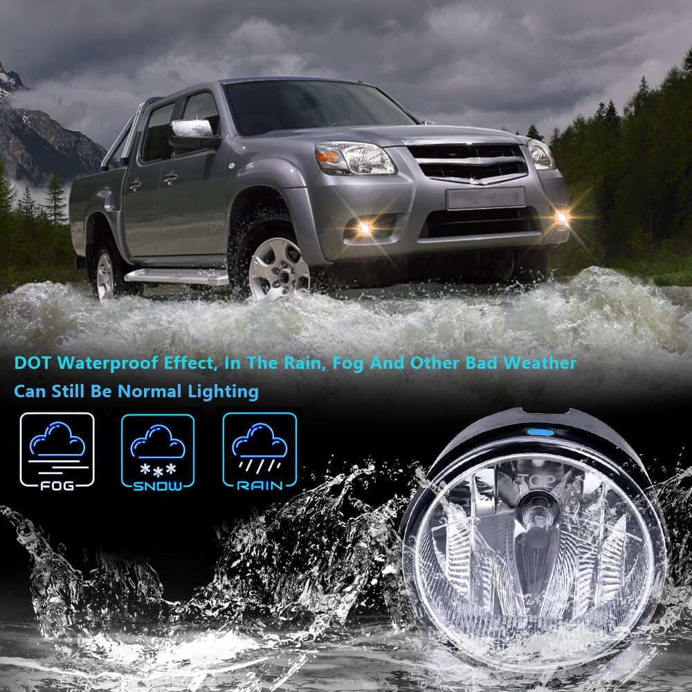 Luces antiniebla de parachoques compatibles con Ford Expedition 2007-2014 y Ranger 2008-2011 de repuesto de lámparas de conducción con bombillas H10