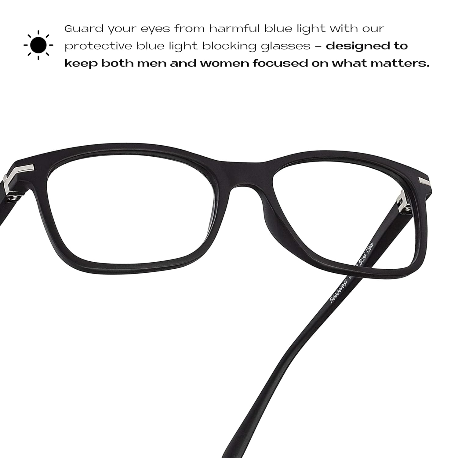 Readerest – Anteojos de lectura con bloqueo de luz azul (rubor, aumento de 3.00), para computadora, con lente reflectante fina, antirreflejo, para