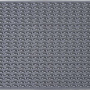 Tapete de silicona para secar platos, antideslizante, fácil de limpiar, tapete escurridor de platos grande resistente al calor para encimera de Tapete de silicona para secar platos, antideslizante, fácil de limpiar, tapete escurridor de platos grande resistente al calor para encimera de