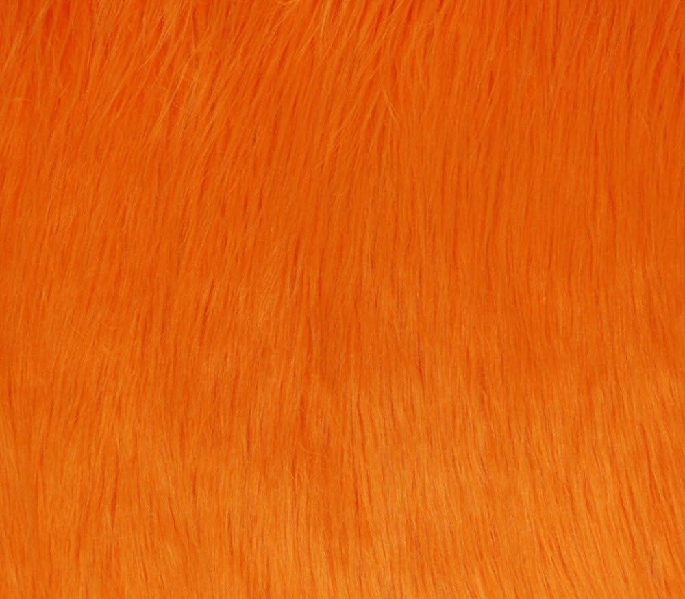 Tela de piel sintética de pelo largo Gorilla Orange  60 pulgadas de anchovendido por The Yard