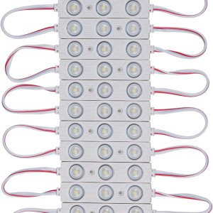 Módulo LED DC12V blanco día 6000K 6500K 1.32W módulo de luz para letreros de publicidad de letras con cinta adhesiva en la parte trasera (paquete de Módulo LED DC12V blanco día 6000K 6500K 1.32W módulo de luz para letreros de publicidad de letras con cinta adhesiva en la parte trasera (paquete de