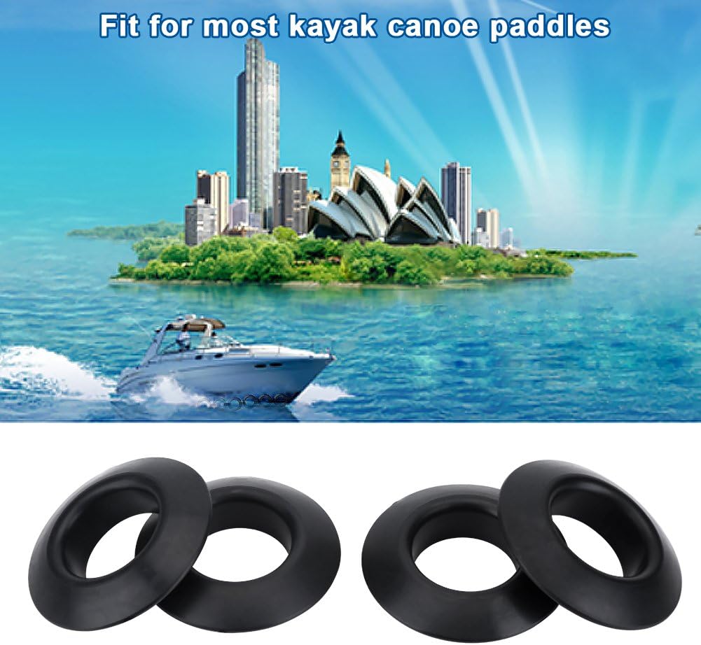 Anillos de goteo, 4 piezas de goma elástica de paleta de goteo anillos para kayak canoa rafting paletas eje