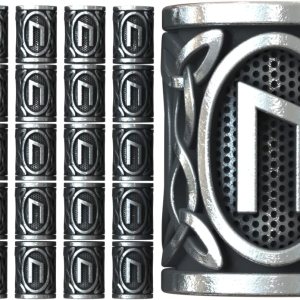 21 cuentas de runas individuales U Water Rain Norse Vikings Runes para barbas, cabello, paracord colgantes y pulseras DIY 21 cuentas de runas individuales U Water Rain Norse Vikings Runes para barbas, cabello, paracord colgantes y pulseras DIY