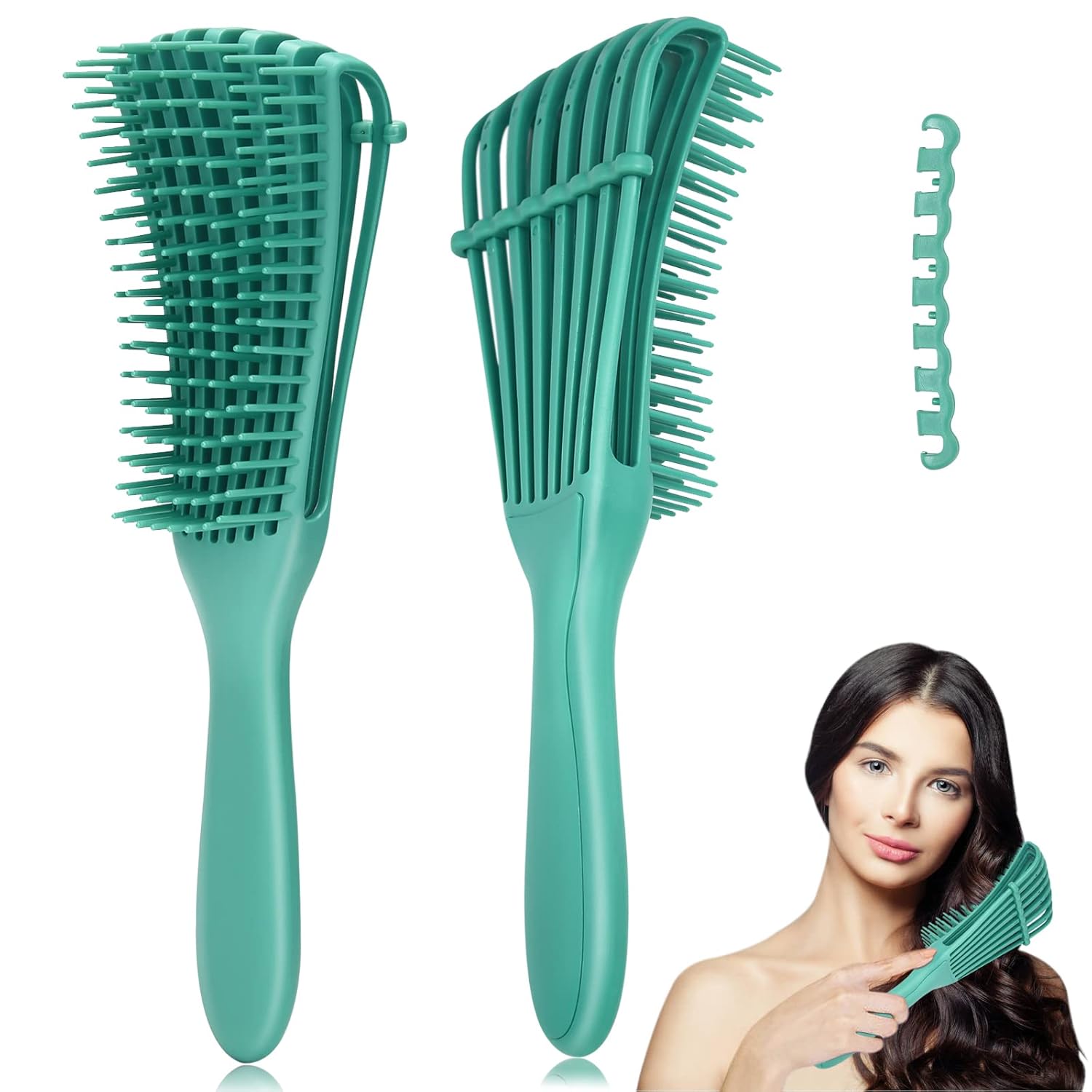 Cepillo desenredante húmedo para el cuidado del cabello, pulpo, estructura hueca, cepillos para el cabello para mujeres, sin dolor, masajeador del