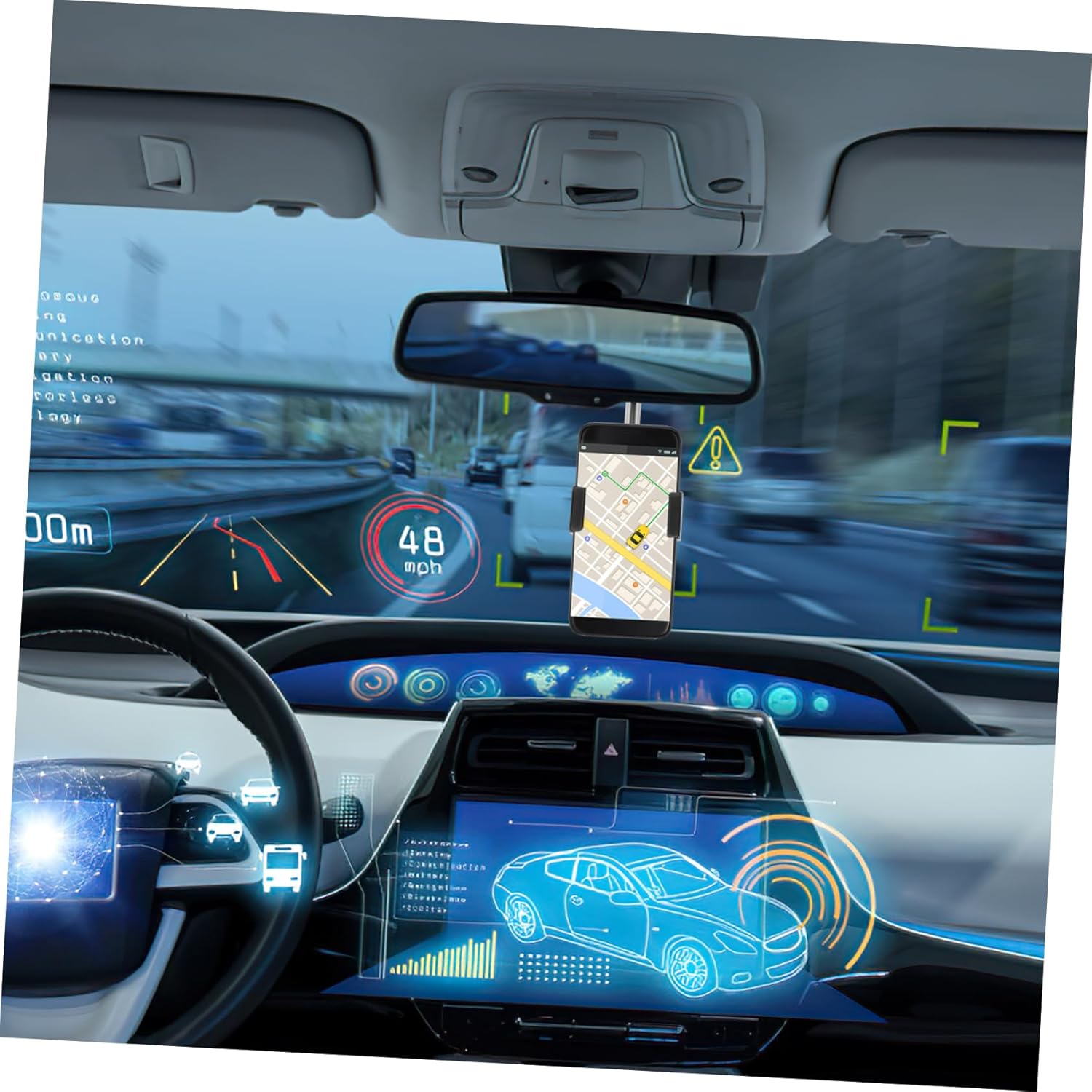 IMIKEYA 6 Pcs Car Phone Holder Rear View Mirror Mount Car Holder for Mobile Phones Cell Phone Mount for Car Phone Holder Car Rear View Mirror Phone