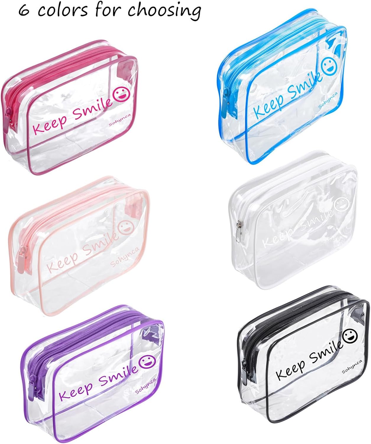 Bolsa de aseo de PVC transparente, impermeable, bolsa de cosméticos, minimalista, bolsa de maquillaje, pequeña bolsa de cosméticos ordenada, bolsa