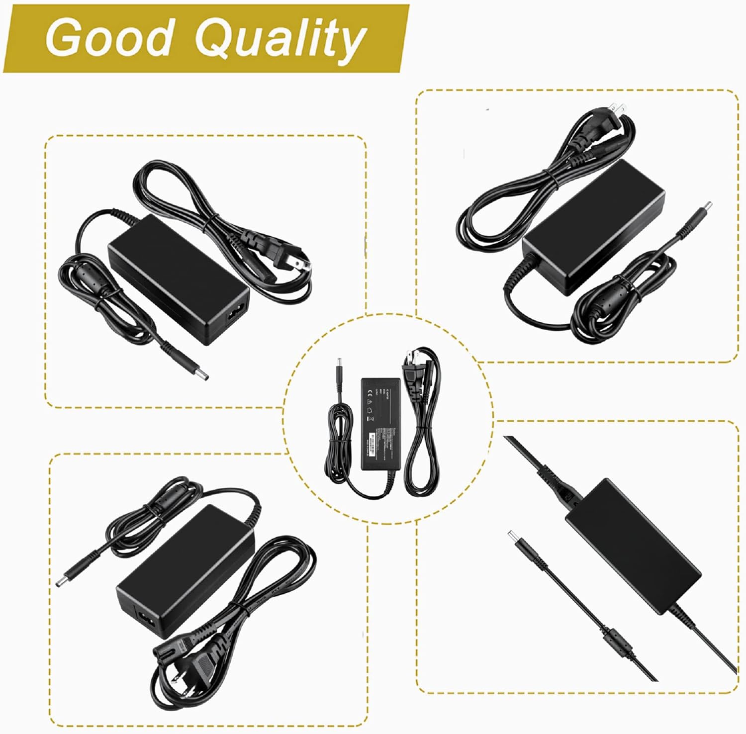 Adaptador ACDC compatible con BMP50 BMP51 y BMP53 Cable de fuente de alimentación para impresora de etiquetas PSU