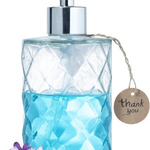 Dispensador de jabón de vidrio de 12 onzas para cocina, regalos para mamá, dispensador de jabón de manos para baño con bomba a prueba de óxido, Dispensador de jabón de vidrio de 12 onzas para cocina, regalos para mamá, dispensador de jabón de manos para baño con bomba a prueba de óxido,