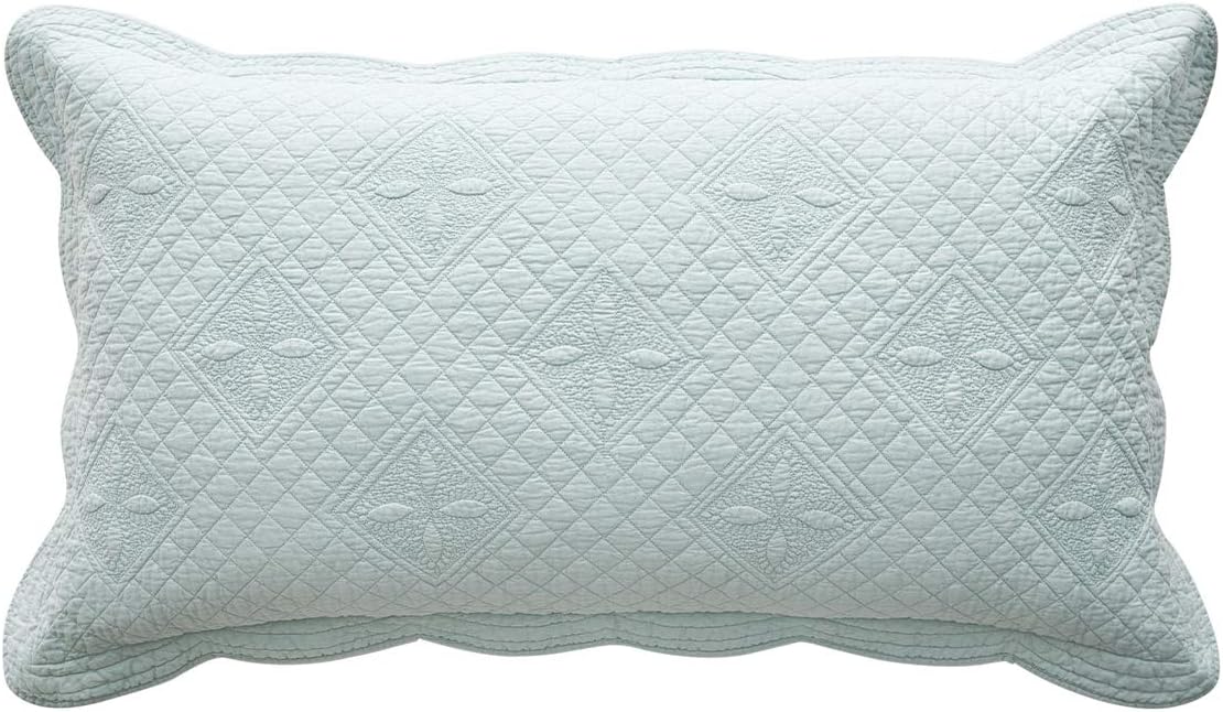Funda de almohada Calla Angel Sage Garden, acolchada y de algodón puro