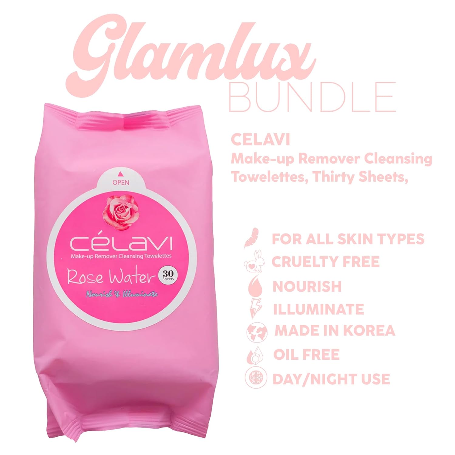 Paquete de 3 creaciones de belleza veganas coreanas para el cuidado de la piel hidratante rejuvenecedor legalmente brillante, toallitas limpiadoras