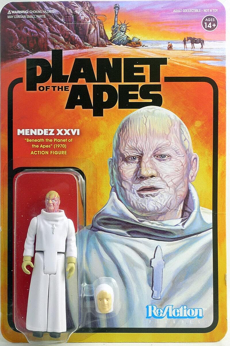 Super7 Figura de acción de reacción del planeta de los simios Méndez XXVI Figuras de 3.9 in