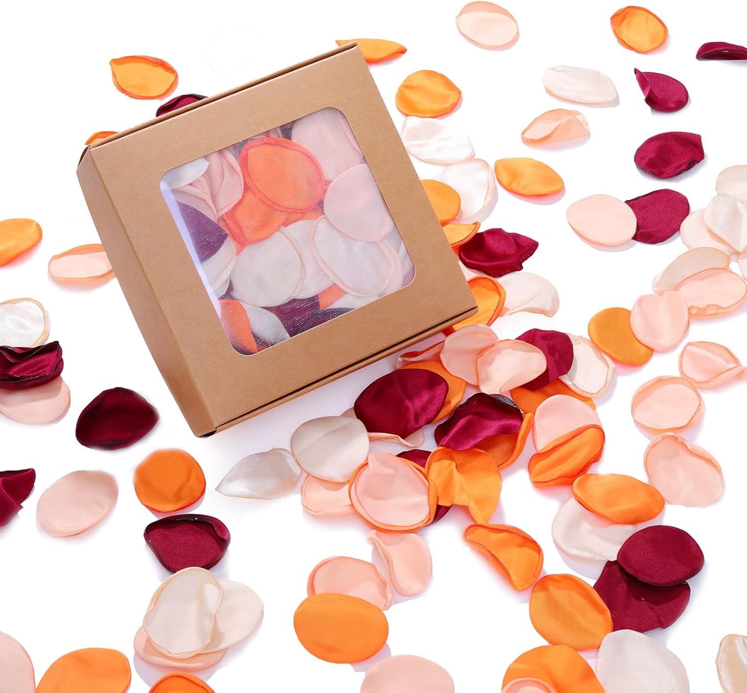 400 pétalos de flores para bodas, pétalos de rosa de seda, pétalos de rosa falsos para decoración de mesa de boda, pasillos, pétalos de rosa para