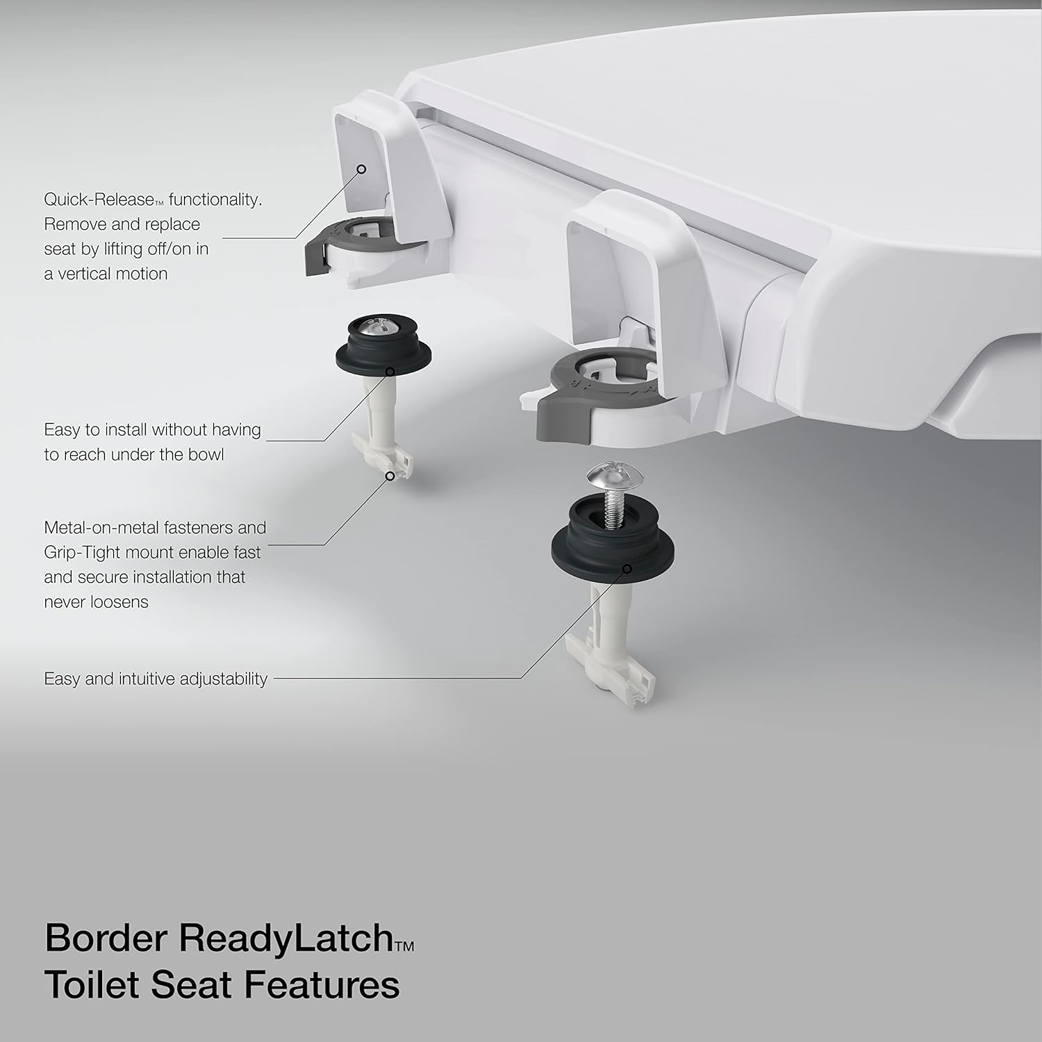 KOHLER ASIENTO FRENCH CURVE READYLATCH QC EB T, cierre listo, alargado, ALMENDRA
