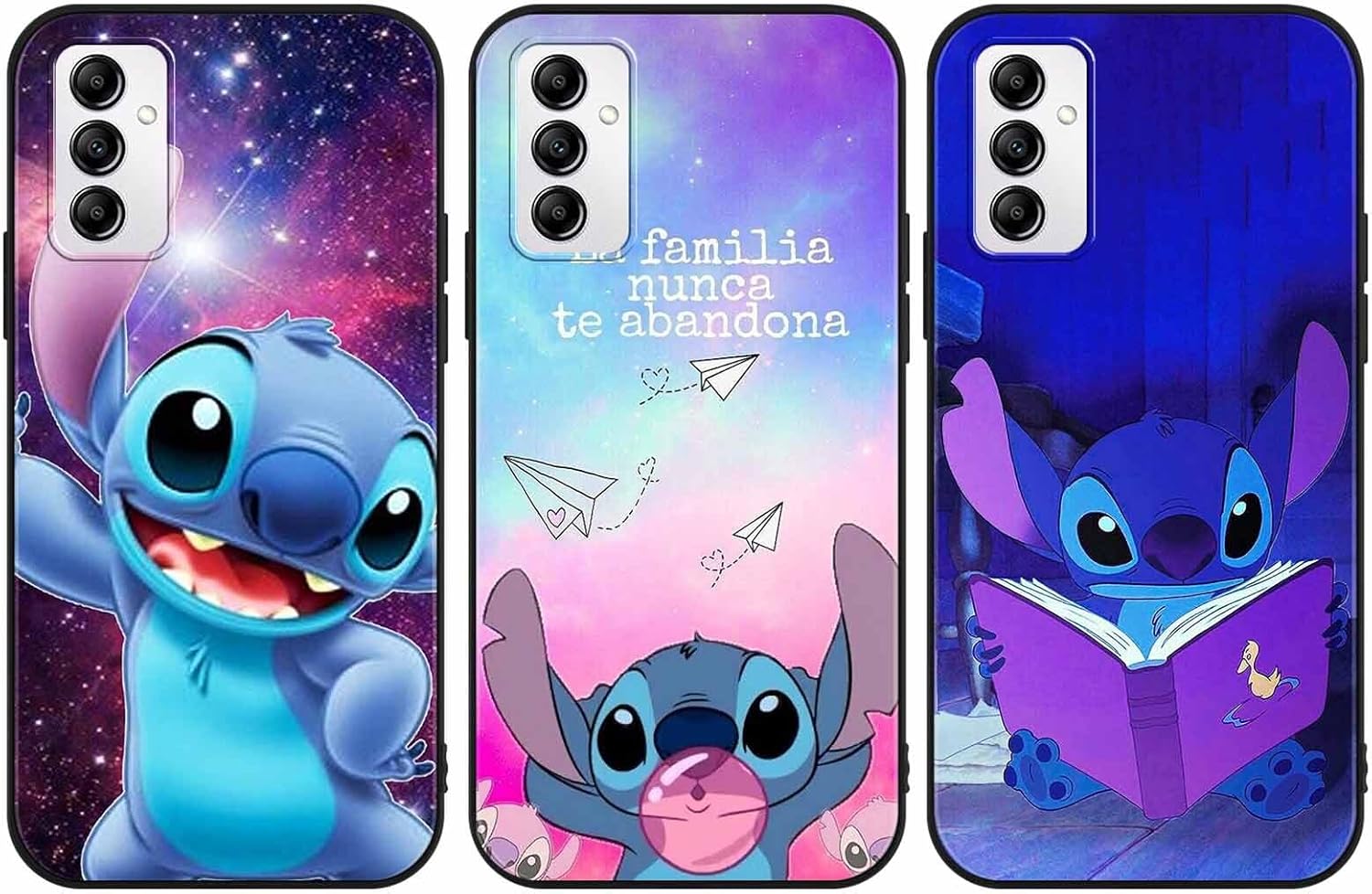 Paquete de 3 bonitas fundas de dibujos animados para Samsung Galaxy A14 5G de 6.6 pulgadas, funda estética de personajes de anime Kawaii femenino