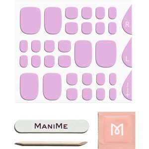 ManiMe Tiras de uñas de gel para dedos de los pies (gota de goma), envolturas de esmalte de gel semicuradas, pedicura de larga duración en casa, ManiMe Tiras de uñas de gel para dedos de los pies (gota de goma), envolturas de esmalte de gel semicuradas, pedicura de larga duración en casa,