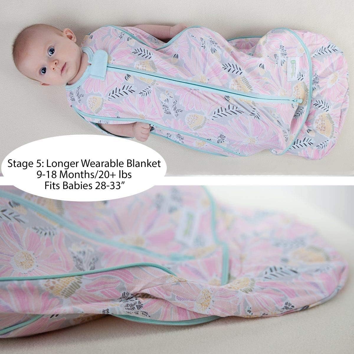 Woombie Grow with Me – Saco de dormir y manta para dormir, diseño de cisne princesa