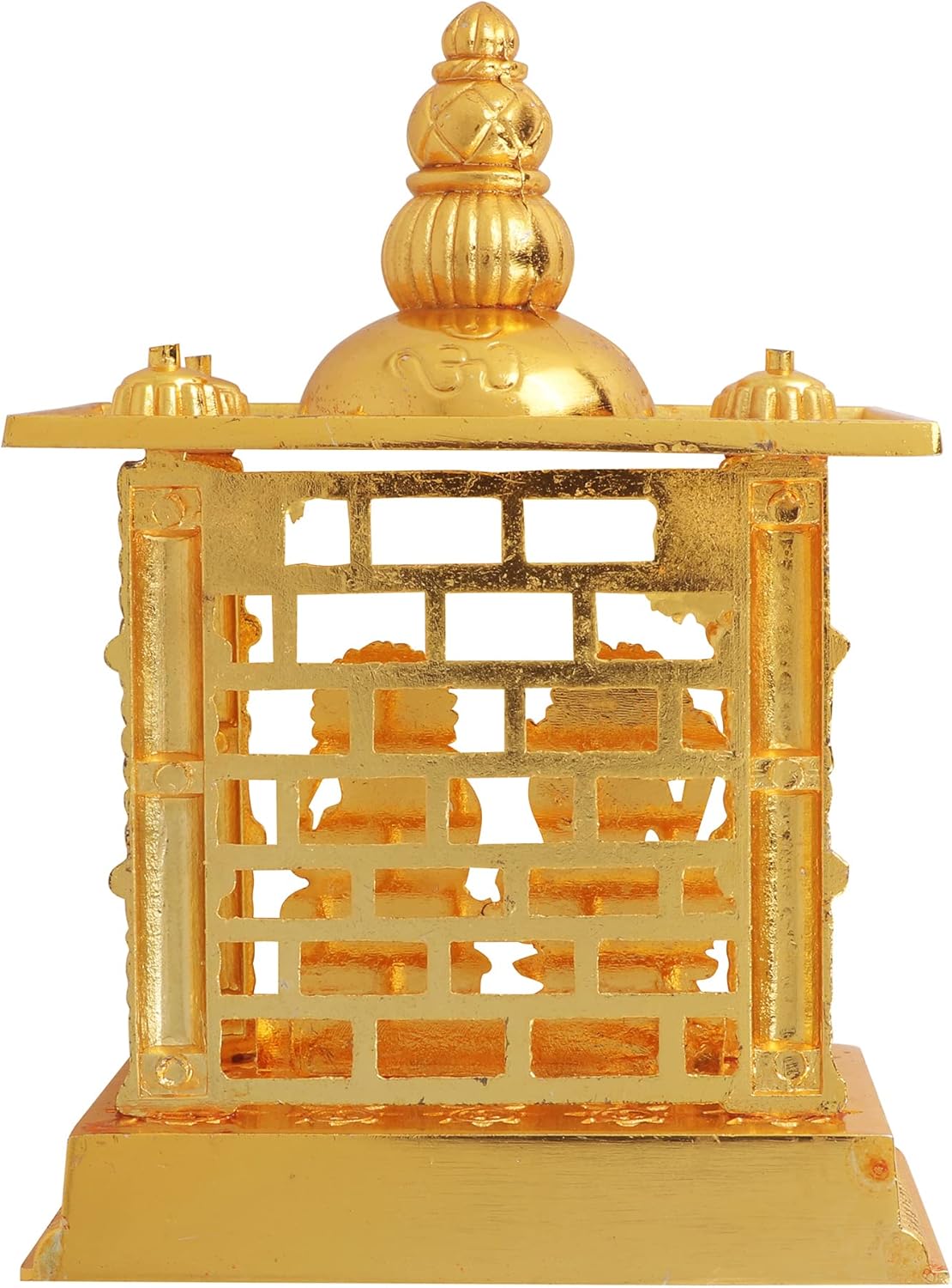 CRAFTSMAN SATVIK – Estatua de Lakshmi Ganesha Mandir de 7.5 pulgadas. Estatua de metal ídolo Murti para Pooja hindú para mandir del hogar,