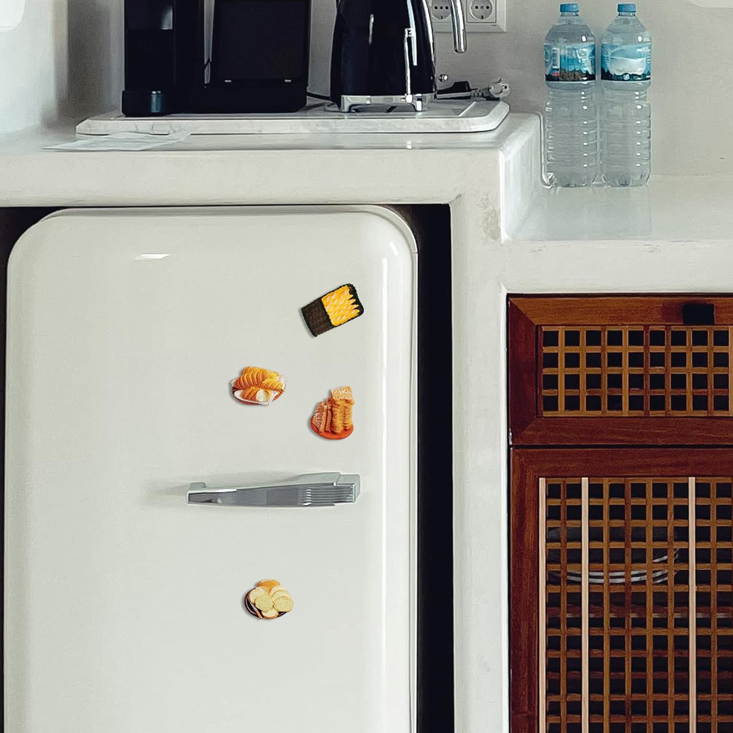 DCQRY 12 imanes de resina 3D para refrigerador de alimentos, divertidos imanes decorativos para nevera, pequeños imanes para el hogar, cocina,