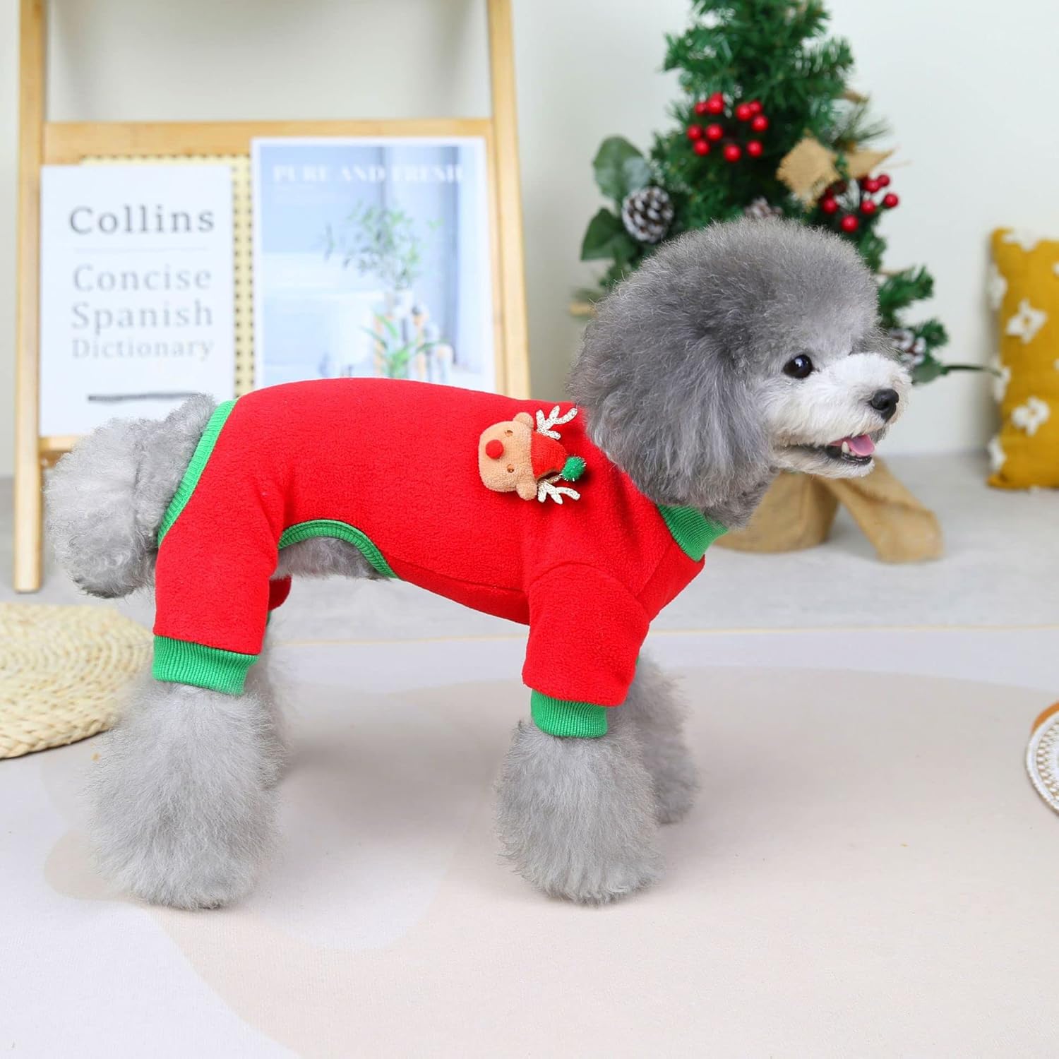 Ropa para perros, sudaderas para perros pequeños, ropa para mascotas, overol con peto, chaqueta de forro polar de cuatro patas, overol para perro,