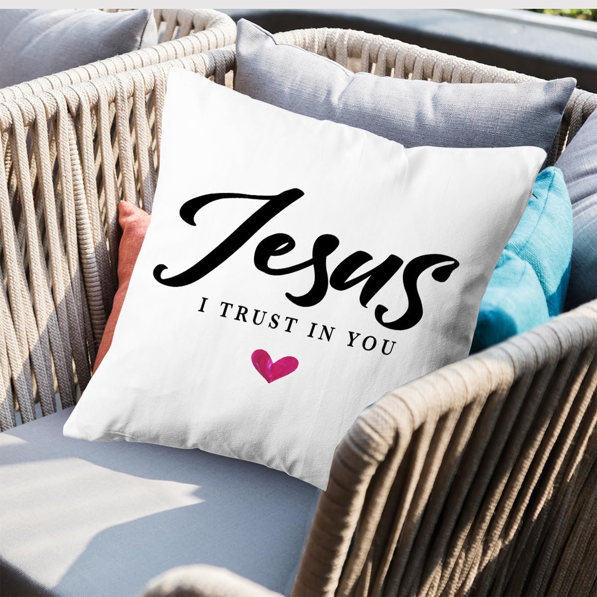 Fundas de almohada con versículo bíblico, regalos cristianos, cita inspiradora, regalos motivacionales, oración religiosa, decoración del hogar para