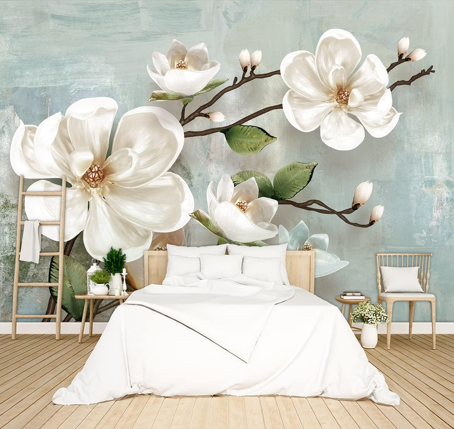 Hermoso papel tapiz floral 3D para dormitorio, flores modernas, murales de moda, oficina, decorativo, sala de estar, fondo de televisión, mural de