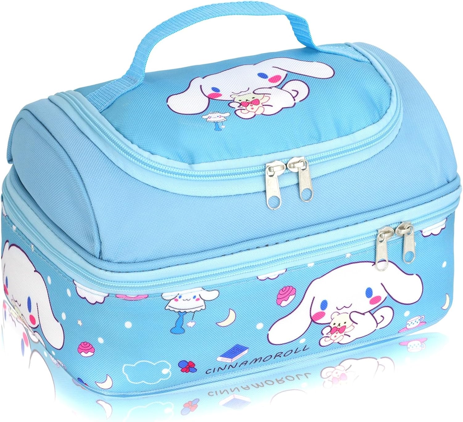Roffatide Anime Cinnamoroll – Bolsa de almuerzo para hombre y mujer, a prueba de fugas, gran compartimento, contenedor de almuerzo para trabajo,