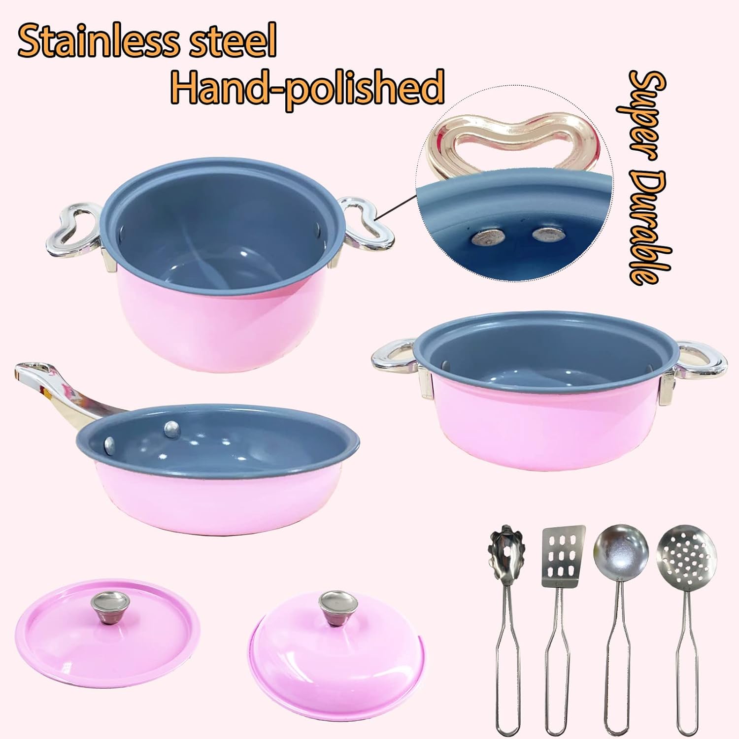 Accesorios de juguete de cocina para niños, regalos de cumpleaños, juguetes para edades de 3, 4, 5, 6 a 8 años, juego de accesorios de cocina para