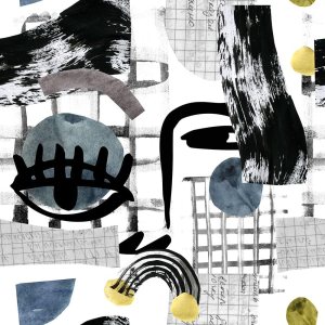 Papel tapiz abstracto de 17.7 x 236 pulgadas, papel tapiz de cara humana en blanco y negro, bohemio, fácil de despegar, moderno, autoadhesivo, Papel tapiz abstracto de 17.7 x 236 pulgadas, papel tapiz de cara humana en blanco y negro, bohemio, fácil de despegar, moderno, autoadhesivo,