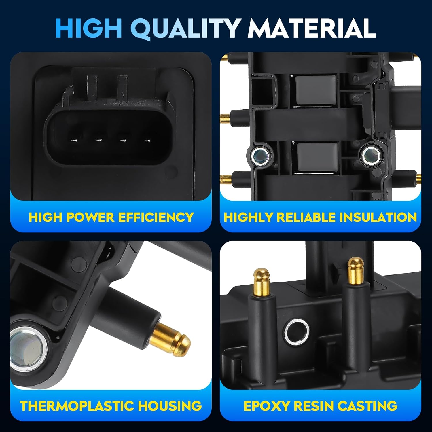 Bobina de encendido para Chrysler Pacifica 2005, 2007, 2008, Town & Country, Voyager 2001-2003, para Dodge Caravan 2001-2007, Grand Caravan