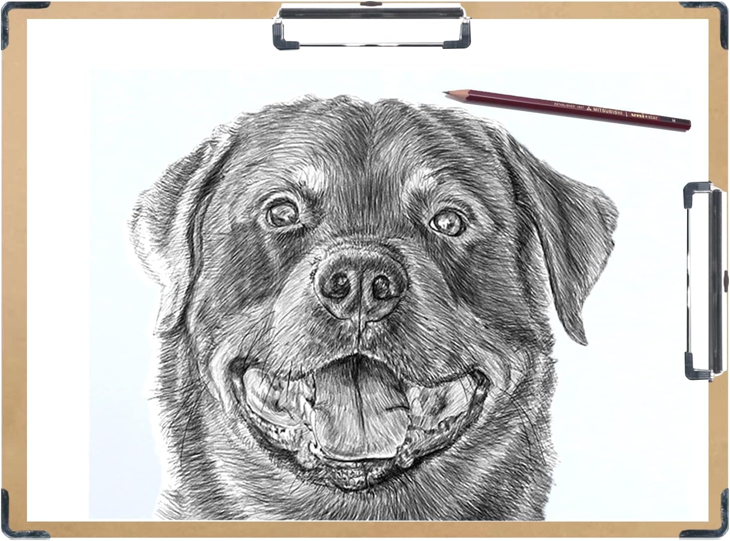 Tablero de dibujo de 17 x 24 pulgadas, doble clip con protector de esquina, tablero de dibujo duro para artistas, perfil bajo, portapapeles, paquete