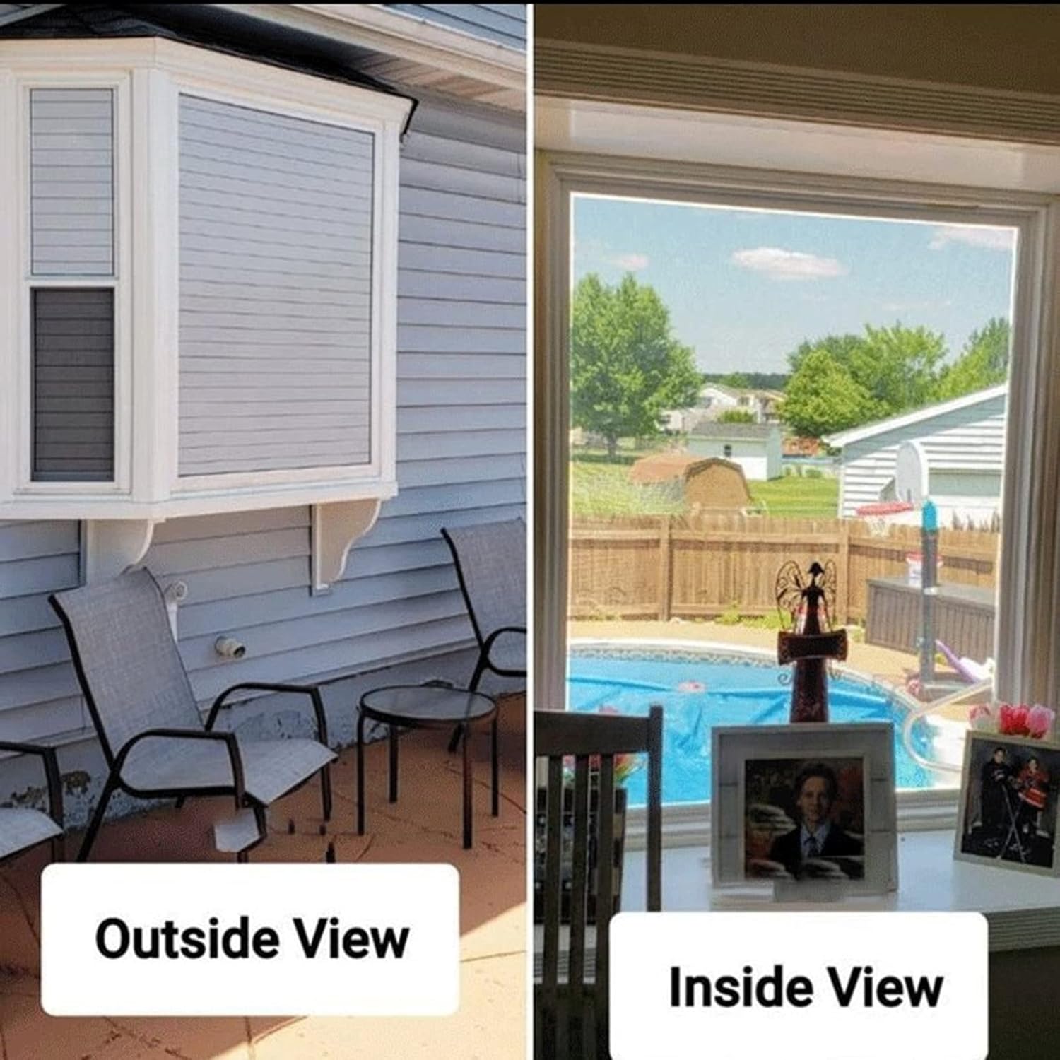 Persianas de imitación unidireccionales, película de vidrio de perspectiva unidireccional, película de privacidad para ventanas, película