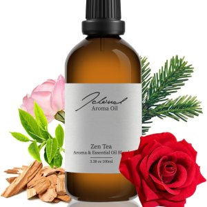 JCLOUD Aceite esencial de té zen para máquina de aire aromático  Colección de hotel – Aceite difusor de aromaterapia puro con té, rosa y madera de JCLOUD Aceite esencial de té zen para máquina de aire aromático  Colección de hotel – Aceite difusor de aromaterapia puro con té, rosa y madera de
