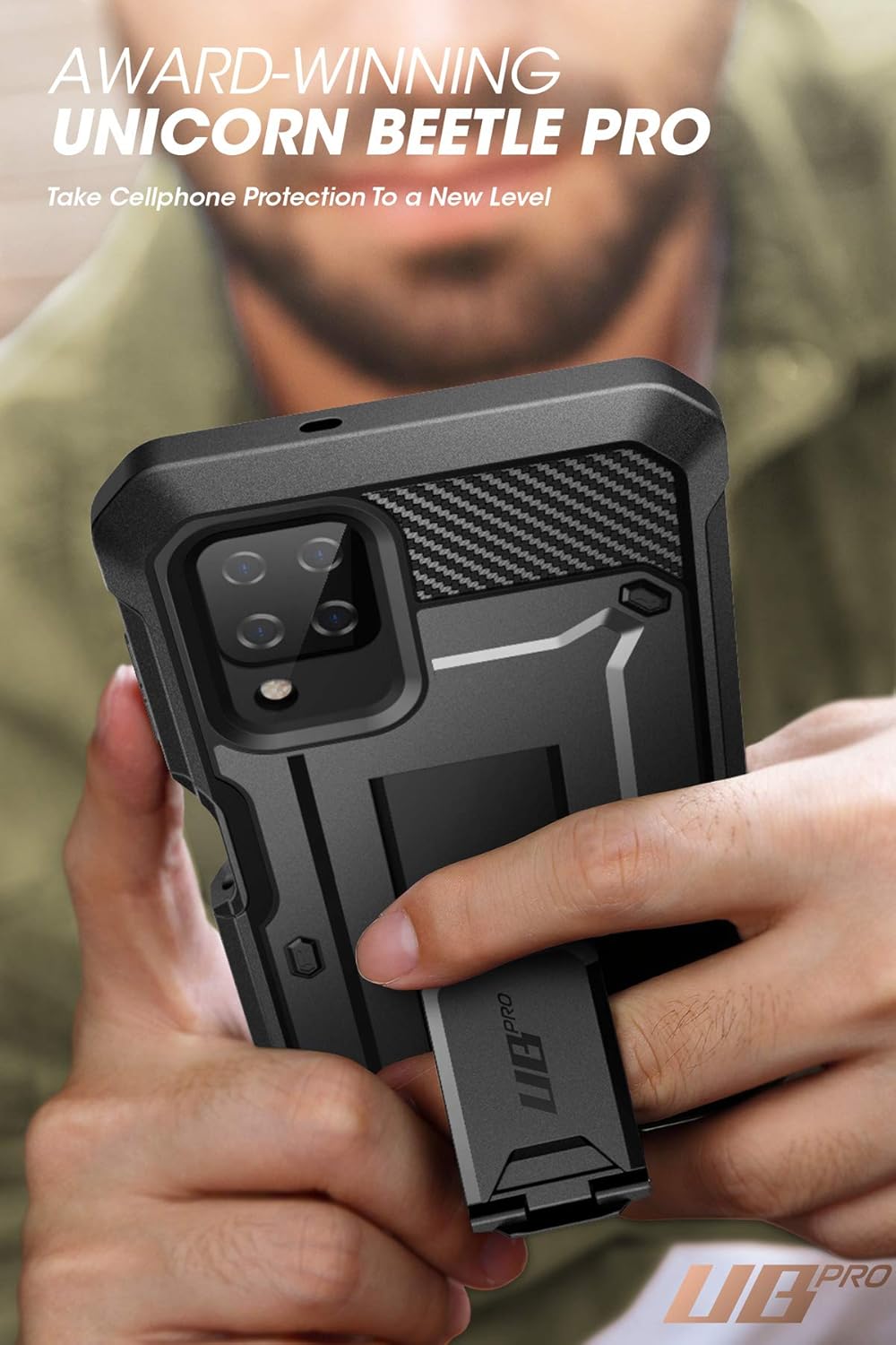 SUPCASE Unicorn Beetle Pro Series – Funda para Samsung Galaxy A12 (versión 2020), funda resistente de cuerpo completo con protector de pantalla