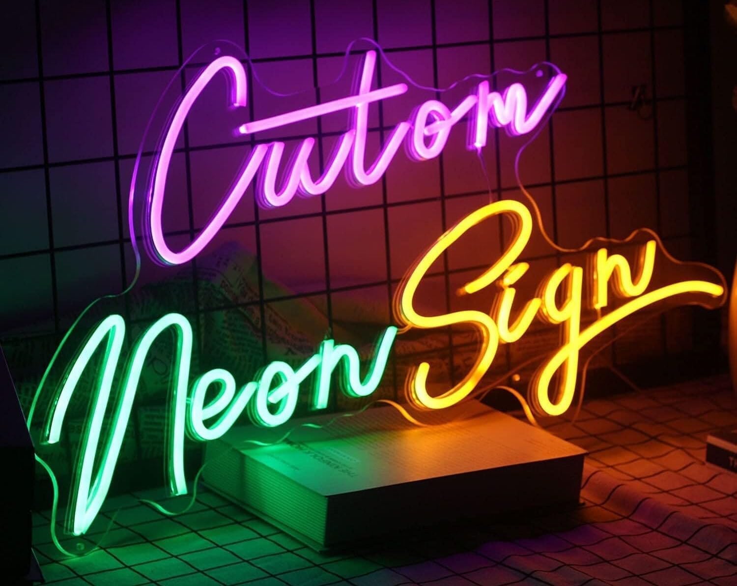 Letreros de neón personalizados personaliza tu espacio con una iluminación vibrante, letrero de neón personalizable para decoración del hogar,