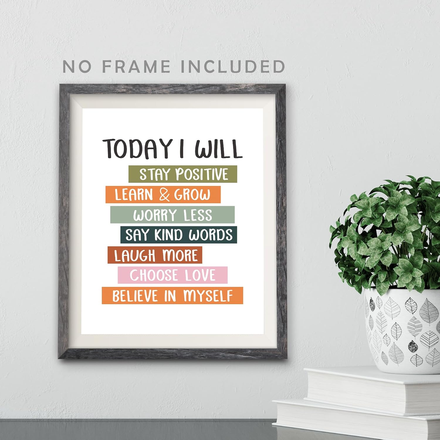 Today I Will, Positive Affirmations Poster for Kids, Classroom Decor, Kids Wall Art, Kids Room Wall Decor, Nursery Decor, Encouragement Artwork